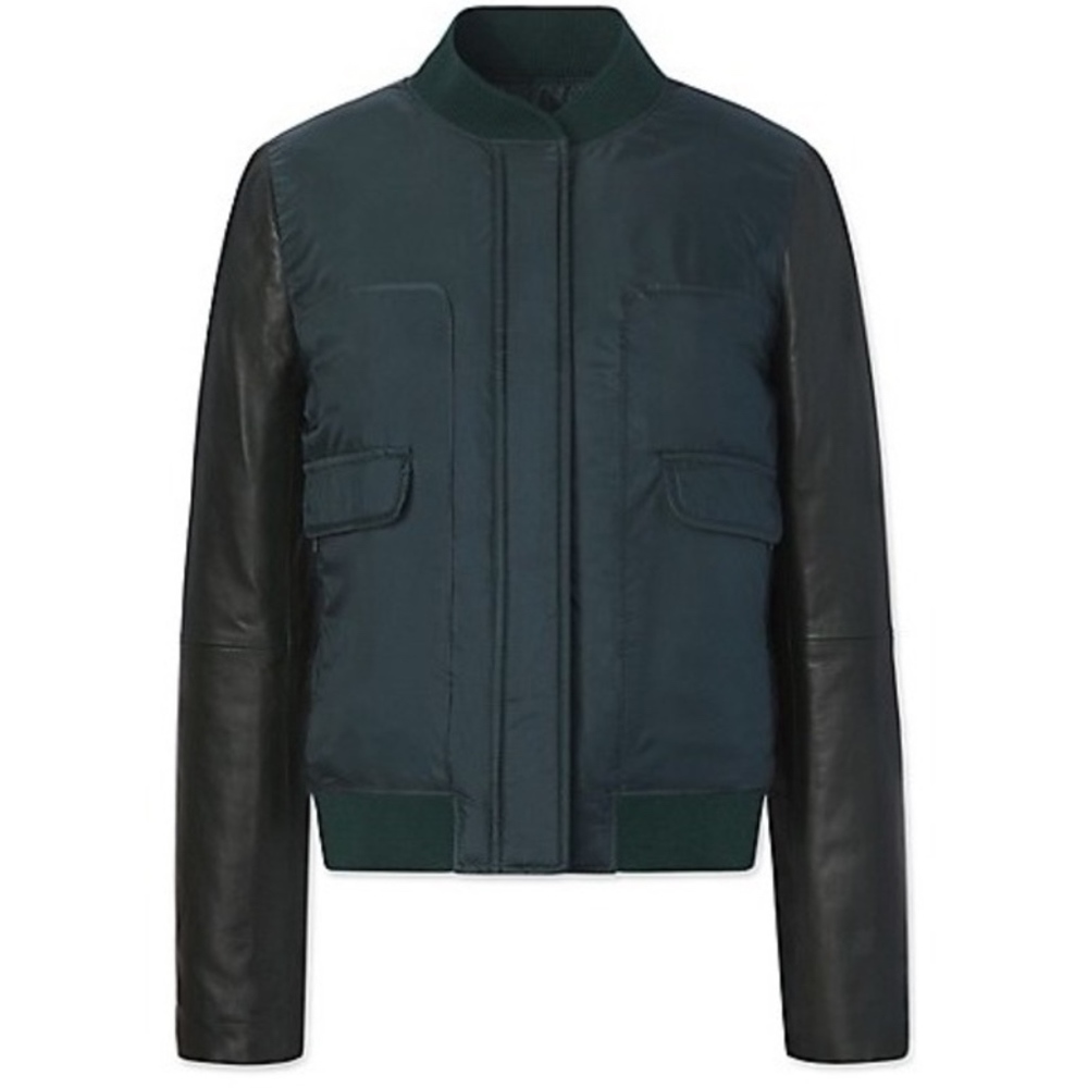 Tory Burch Marly Green Bomber Jacket